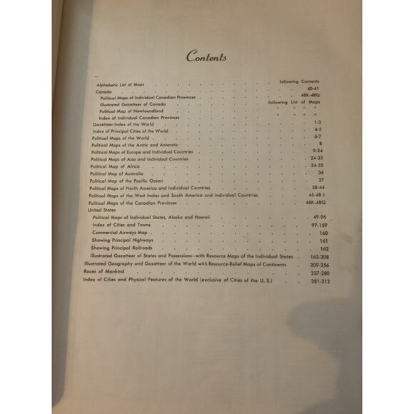 1954 Hammond's Standard World Atlas - Picture 12 of 15